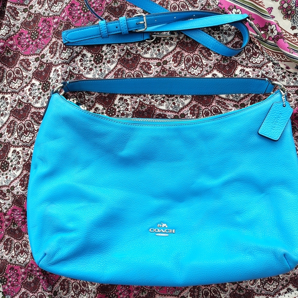 Coach Blue Leather Women's Bag - Picture 1 of 12